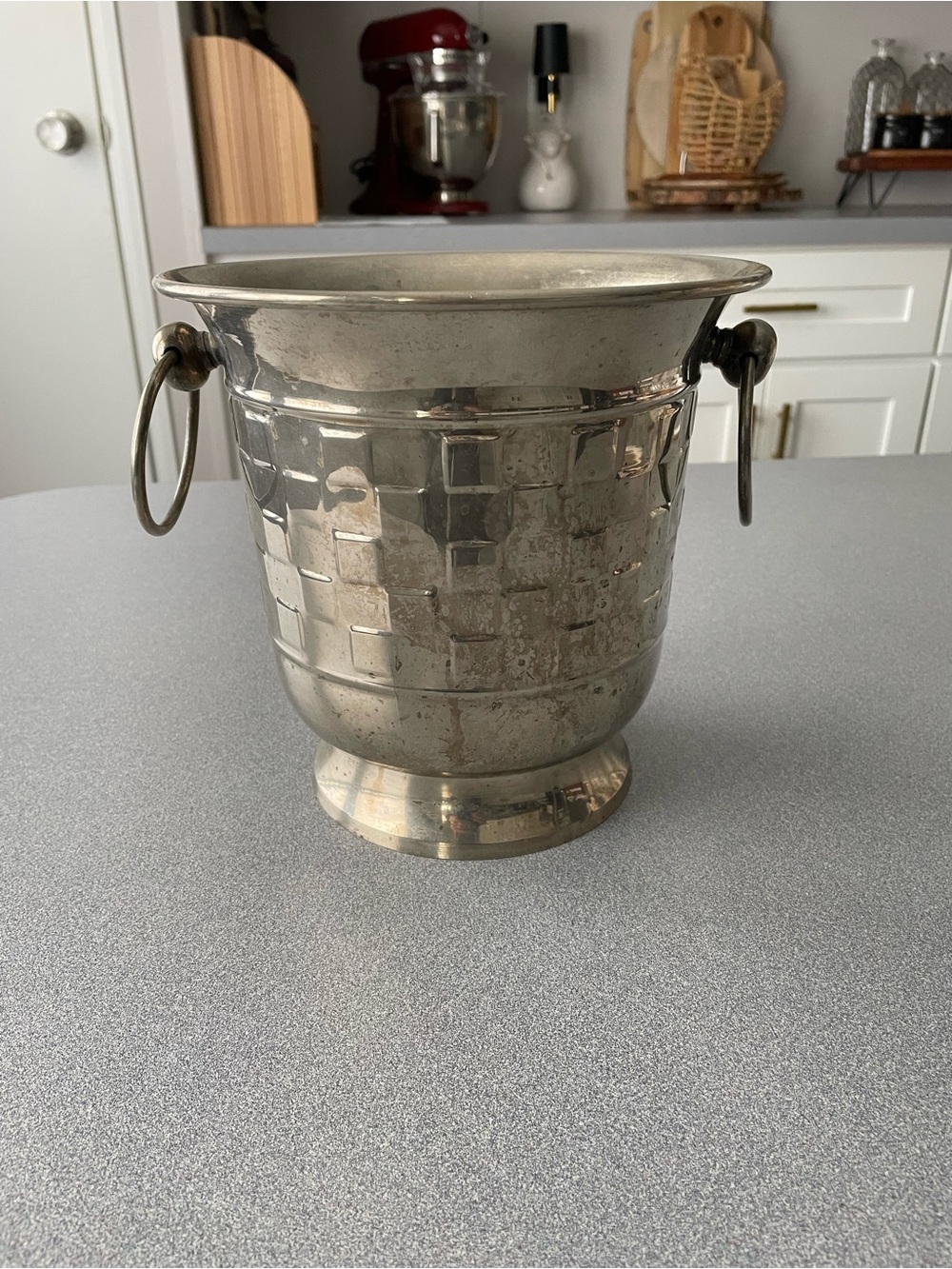 Silver ice bucket